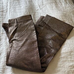 Madewell - Copper Shimmer Pants